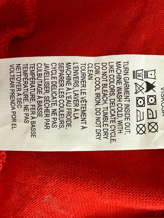 Lucky Brand orange pink blue knee length dress medium - Picture 8 of 8